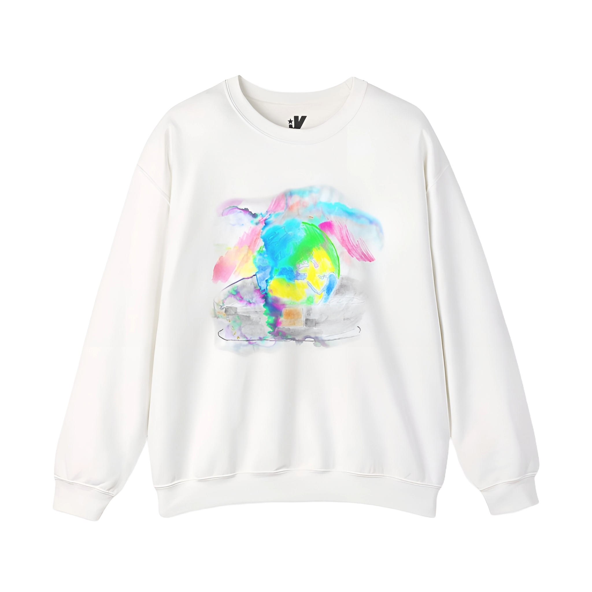 EARTH WATERCOLOR SWEATSHIRT